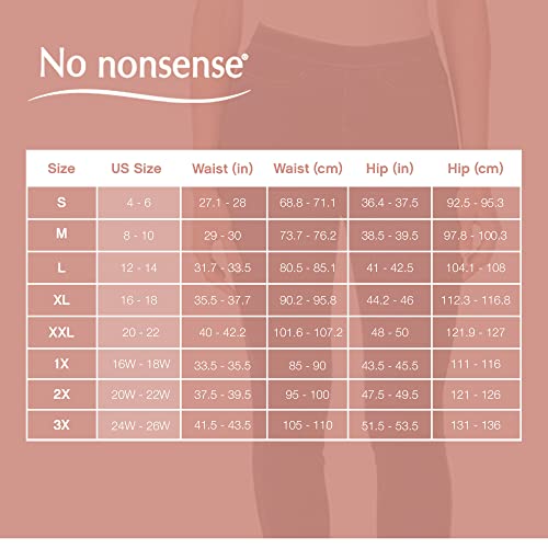 No Nonsense Women's Classic Indigo Denim Jean Leggings, Medium Wash Denim, XL