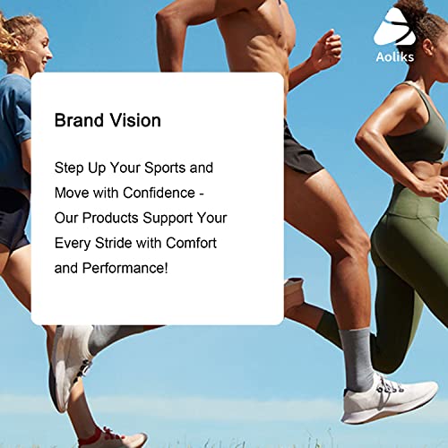 Aoliks Black Compression Socks for Women & Men Circulation 15-20 mmHg - Best Support for Nurses,Running(S/M)