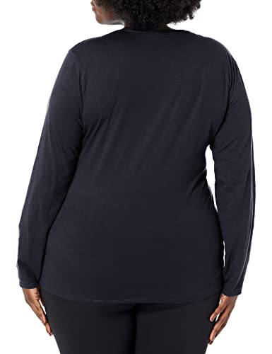 Russell Athletic womens Cotton Performance T-shirts T Shirt, Long - Black, Small US