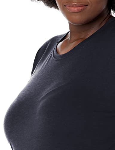 Russell Athletic womens Cotton Performance T-shirts T Shirt, Long - Black, Small US