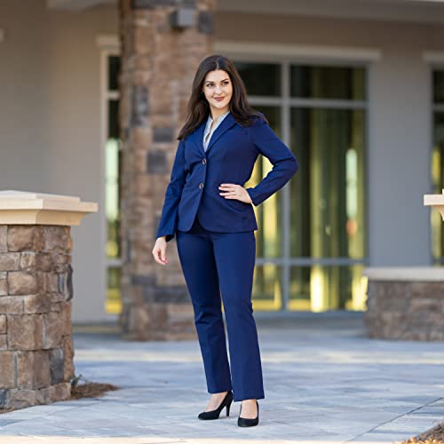 Navy Business Blazer Pant Suit Set for Women
