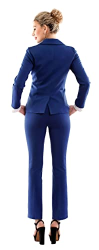 Navy Business Blazer Pant Suit Set for Women