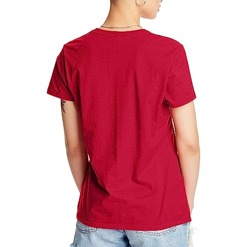 Hanes Women's Nano T-Shirt, X-Large, Deep Red
