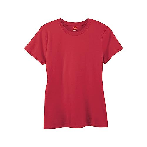 Hanes Women's Nano T-Shirt, X-Large, Deep Red