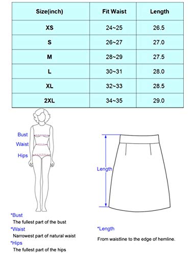 Kate Kasin High Waist Pleated Midi Skirt Casual Summer Skirt Black Size M KK659-3