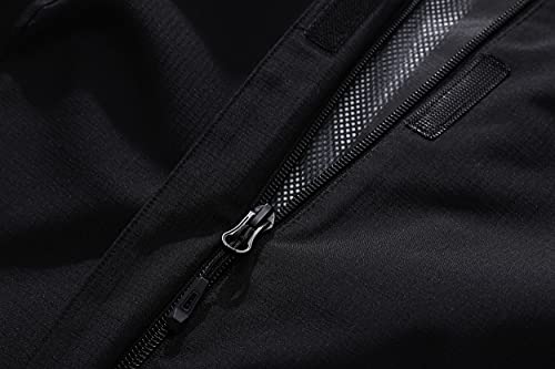 OTU Women's Waterproof Rain Jacket Lightweight Hooded Raincoat for Hiking Travel Outdoor Black M