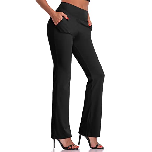 Women's High Waisted Bootcut Yoga Pants with Pockets