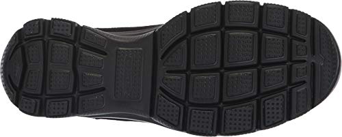 Skechers Women's Easy Going-Heighten-Foldover Knit Collar Boot Ankle, Black, 10 M US