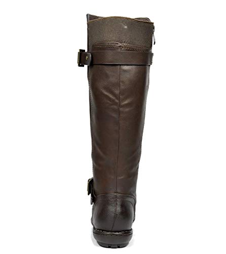 DREAM PAIRS Women's Trace Brown Faux Fur-Lined Knee High Winter Boots Size 10 M US