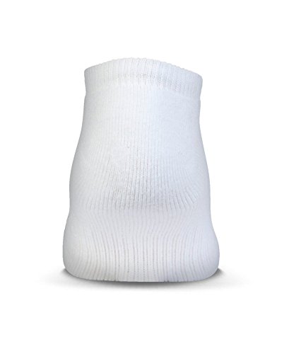 Under Armour Unisex-Adult Cotton No Show Socks, Multipairs , White/Gray (6 Pairs) , Large