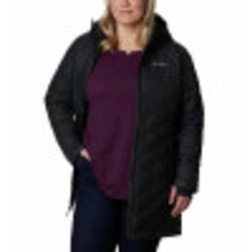 Columbia Women's Heavenly Long Hooded Jacket, Black, Medium