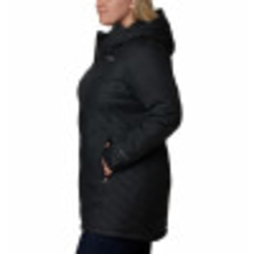 Columbia Women's Heavenly Long Hooded Jacket, Black, Medium