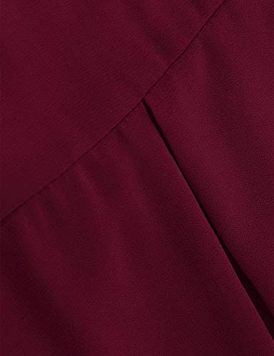 Timeson Womens Summer Tunic Tops,Sleeveless Chiffon Work Blouses for Women for Leggings Ladies Loose Fit Cute Tanks Tops Layers Casual Tunics Shirts Business Work Office Wear Camisoles Wine Small