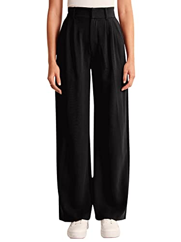 NIMIN High Waisted Black Straight Leg Dress Pants