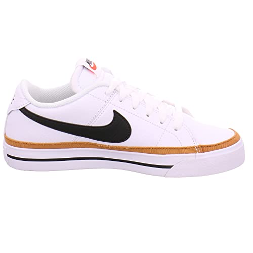 Nike Women's Sneaker, White Black Desert Ochre, 9