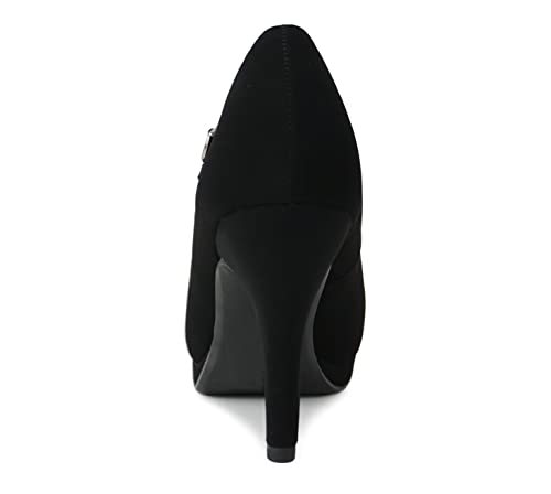 City Classified Women's Comfort Dennis Mary Jane High Heel,Black,8