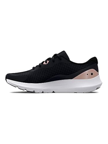 Under Armour Women's Surge 3 Sneaker, Black, 9.5