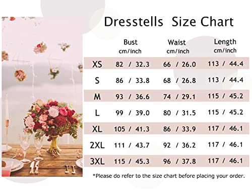 DRESSTELLS Vintage Tea Dress for Women, Modest Bridesmaid Dress for Wedding, Casual Floral Work Dresses, 1950s Cocktail Party Dresses, Fit Flare Prom Dress Navy Flower L