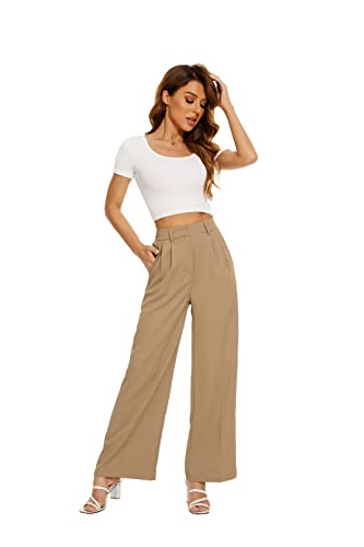 Women's High Waist Wide Leg Business Pants