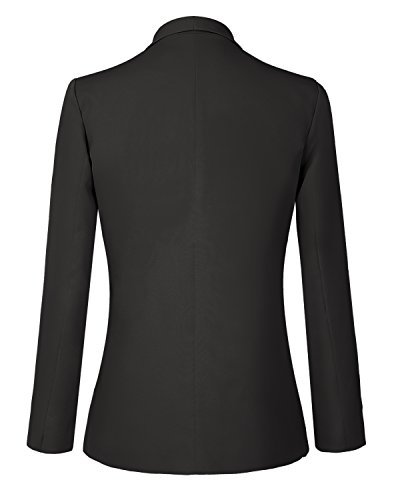 Urban CoCo Women's Office Blazer Jacket Open Front Womens Blazers for Work Professional (2XL, Black)