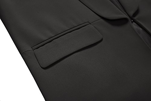 Urban CoCo Women's Office Blazer Jacket Open Front Womens Blazers for Work Professional (2XL, Black)