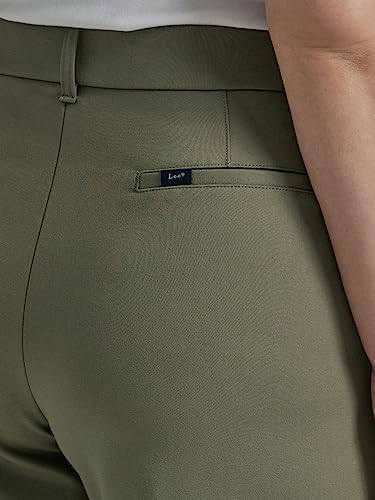 Lee Women's Wide Leg Pant, Olive Grove, Ultra Comfort