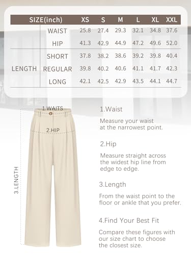 Brown Wide Leg Palazzo Pants for Women Fashion