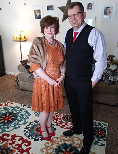 Wedding Guest Dresses for Women Vintage Bridesmaid Prom Lace Knee-Length Gown Church Dress with Sleeve Mustard Small