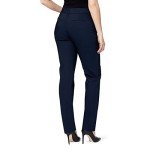 Gloria Vanderbilt Women's Haven Straight Trouser Pant, Midnight Affair/Midnight Affair, 16