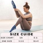 jeuhut 12 Pairs Non Slip Skid Socks for Women, Slipper Socks with Grippers for Hospital Yoga Pilates(foot)