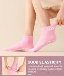 jeuhut 12 Pairs Non Slip Skid Socks for Women, Slipper Socks with Grippers for Hospital Yoga Pilates(foot)