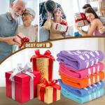 jeuhut 12 Pairs Non Slip Skid Socks for Women, Slipper Socks with Grippers for Hospital Yoga Pilates(foot)