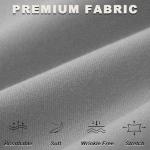 iChosy Women's High Waist Wide Leg Grey Pants