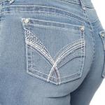 WallFlower womens Instastretch Bling Luscious Curvy Bootcut Jeans, Paola, 11 US
