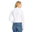 Jessica Simpson womens Superloved Pixie Crop Jean Jacket, White/White, Medium US