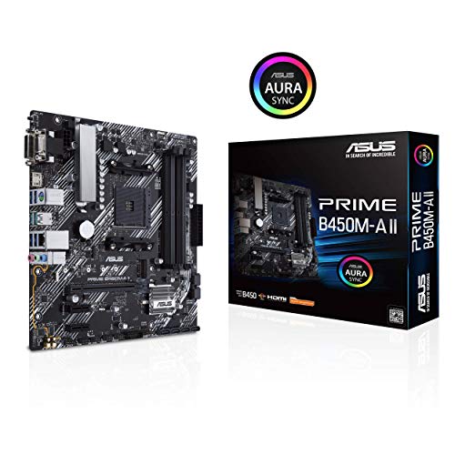 ASUS Prime B450M-A II Micro ATX Motherboard
