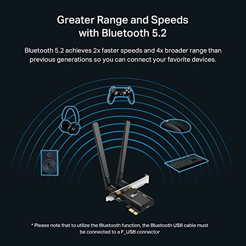 TP-Link WiFi 6 PCIe Adapter with Bluetooth 5.2