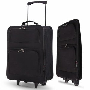 EJ Cabin Luggage 56x45x25cm - Black Carry-On