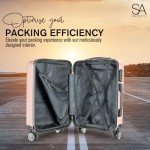 EJ Cabin Luggage 56x45x25cm - Rose Gold 34L