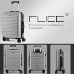 FLIEE Lightweight Hard Shell Cabin Luggage 56cm