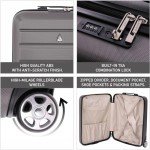 Aerolite Eco-Friendly 55x40 Cabin Luggage - Charcoal
