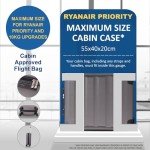 EJ Cabin Luggage: Lightweight 56x45x25cm Suitcase