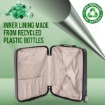 Aerolite Eco-Friendly 55x40 Cabin Luggage - Charcoal