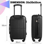 EJ Cabin Luggage 56x45x25cm - Lightweight Carry-On