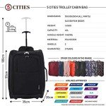 Valencia Cabin Luggage Set - 42L, Black, 2 Pieces
