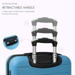 Rocklands® 4-Wheel Lightweight Cabin Luggage - Blue