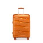 Lightweight Orange Hard Shell Cabin Luggage 55cm