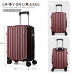 EJ Wine Red Cabin Luggage 56x45x25cm