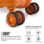Lightweight Orange Hard Shell Cabin Luggage 55cm