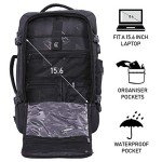 Aerolite 39L Black Cabin Luggage Backpack 55x35cm